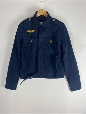 Rare Denim & Supply Ralph Lauren Denim Military Jacket Size M